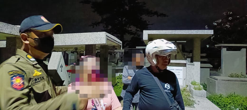 SATPOL PP KOTA SURABAYA AMANKAN SATU WRSE DI TPU KEMBANG KUNING SURABAYA